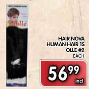 Hair Nova Human Hair 1S Olle #2-Each