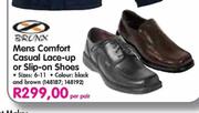 Brunx Mens Comfort Casual Lace-Up Or Slip-On Shoes
