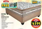 Restonic 152cm Diamond Jewel Queen Base Set
