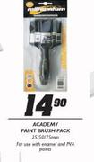Academy Paint Brush Pack-25/50/75mm