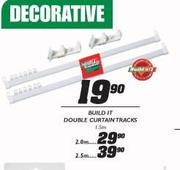 Build-It Double Curtain Tracks-1.5m