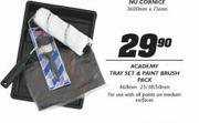 Academy-Tray Set & Paint Brush Pack-460mm