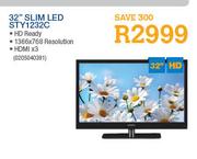 Blaupunkt 32" Slim LED TV(STY1232C)-Each 