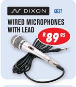 Dixon Wired Microphones With Lead (K637)