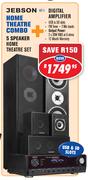 Jebson 5 Speaker Home Theatre Set Plus Digital Amplifier (HT-1)