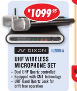 Dixon UHF Wireless Microphone Set (IU2070-A)
