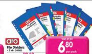 Aro File Dividers-5 Tab per pack