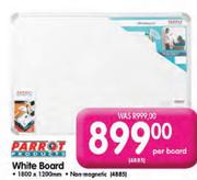 Parrot Products White Board-1800 x 1200mm