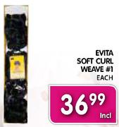 Evita Soft Curl Weave #1-Each