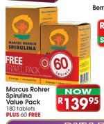 Marcus Rohrer Spirulina Value Pack-180 Tablets Plus 60 Free