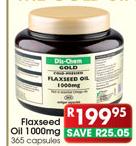 Flaxseed Oil 1000mg-365 Capsules