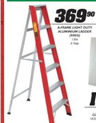 A-Frame Light Duty Aluminium Ladder -Each