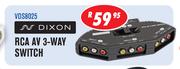 Dixon RCA AV 3-Way Switch(VDS8025)-Each