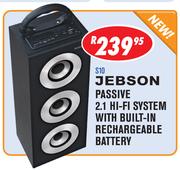 Jebson Passive 2.1 HI-FI System With Built-In Rechargeable Battery(S10)-Each