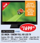 Dixon 22 Inch / 56CM Full HD LED TV(STY1022)-Each