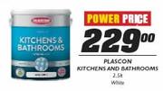 Plascon Kitchens & Bathrooms White-2.5L