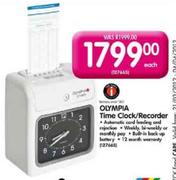 Olympia Time Clock/Recorder-Each