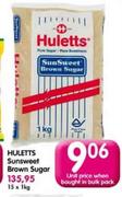 Huletts Sunsweet Brown Sugar-15X1kg