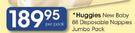 Huggies New Baby 88 Disposable Nappies Jumbo Pack-Per Pack