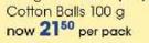 Cotton Balls 100g-Per Pack
