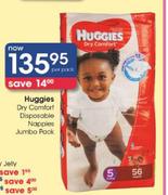 Huggies Dry Comfort Disposable Nappies Jumbo Pack-Per Pack