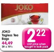 Joko Tagless Tea Bags-10's Unit Price When Bought In Bulk Pack