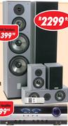 Dixon 5 Speaker Home Theatre Set KM300+Digital Surround Karaoke Amplifier AV3355