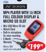 Dixon MP3 Player With 1.5 Inch Full Colour Display & Micro SD Slot C35C