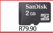 Sandisk 2GB MicroSD HC