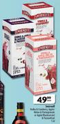 Smirnoff Vodka & Cranberry,Apple/Melon & Pomergranate or Apple/Blackcurrant & Passionfruit-1.5L Each