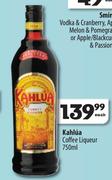 Kahlua Coffee Liqueur-750ml Each