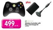 XBOX 360 Wireless Controller With Play & Charger Kit