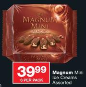 Magnum Mini Ice Creams Assorted-6 Per Pack