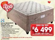Sealy 152cm Monterey Pillow Top Queen Base Set