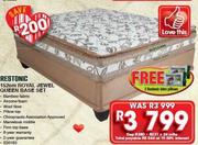 Restonic 152cm Royal Jewel Queen Base Set