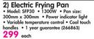 Swan 1300W Electric Frying Pan SFP30
