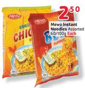 Mewo Instant Noodles Assorted-60/100g Each