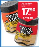 Yum Yum Oeanut Butter Assorted-400g Each