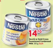 Nestle Or Gold Cross Sweetened Condensed Milk-385g Each