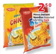 Mewo-Instant Noodles Assorted-60/100g Each