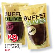 Buffet-Olives Assorted-200g Each