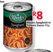 Rhodes Spaghetti in Tomato Sauce-410gm