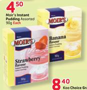 Moir's Instant Pudding-90gm Each