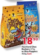 Heartland Choc Rockerz 375G Or Rice Popperz 400G-Each