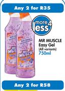 Mr Muscle Easy Gel-2X750ml