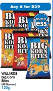 Willards Big Corn Bites-6X120g