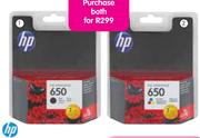 HP Colour Ink Cartridge No650