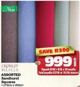 Crossley Rugs Assorted Sandhurst Squares 275x360Cm-Each