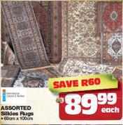 Assorted Silkies Rugs 60x100Cm-Each