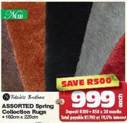 Assorted Spring Collection Rugs 160x220Cm-Each